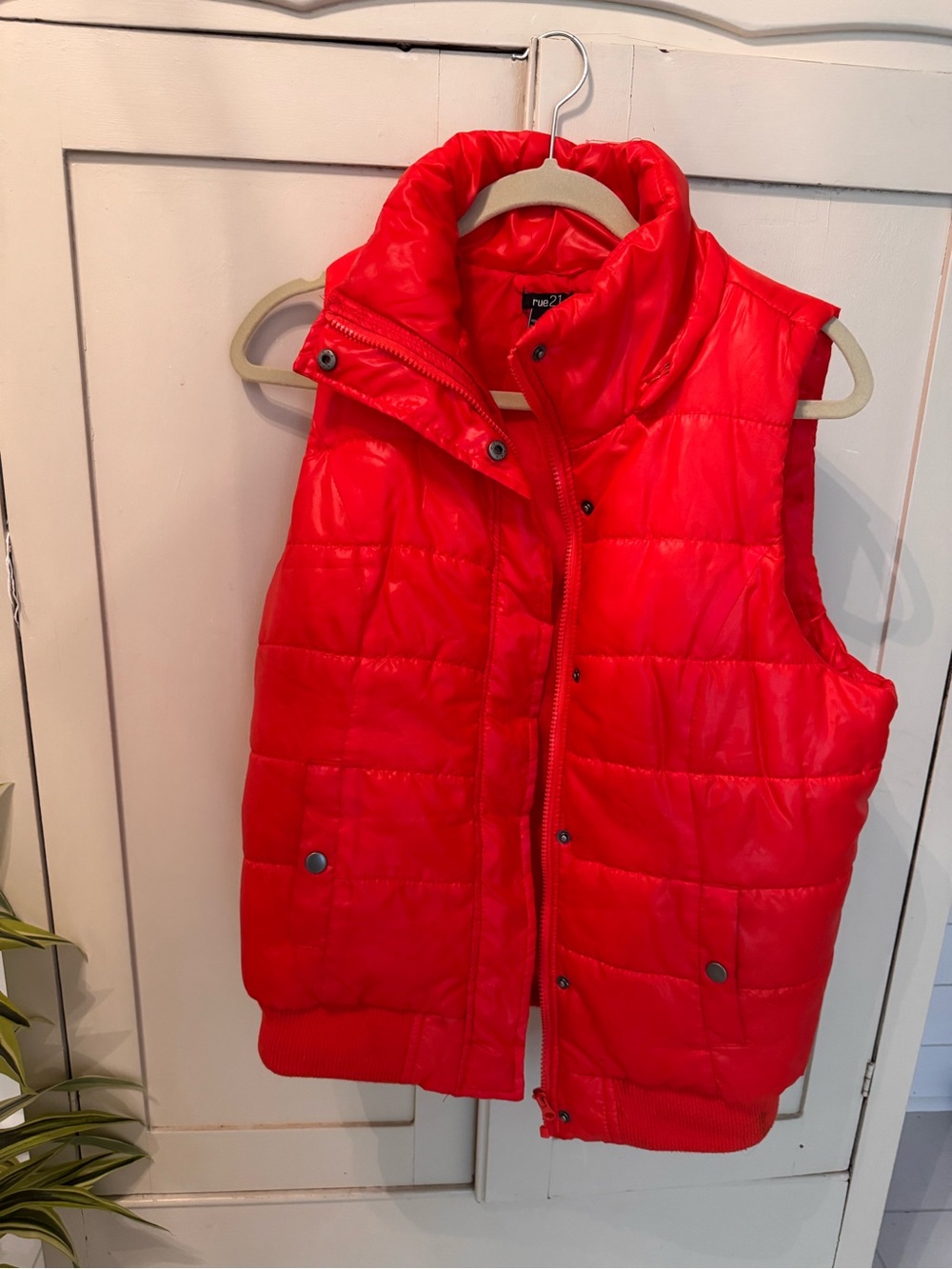 Rue21 Red Quilted Puffer Vest